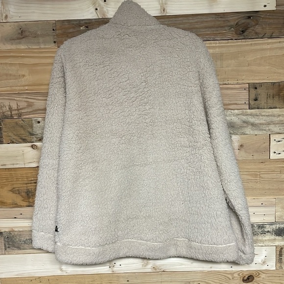 Leg3nd Discovery size XL zip up cream color teddy bear hoodie jacket - Picture 9 of 9